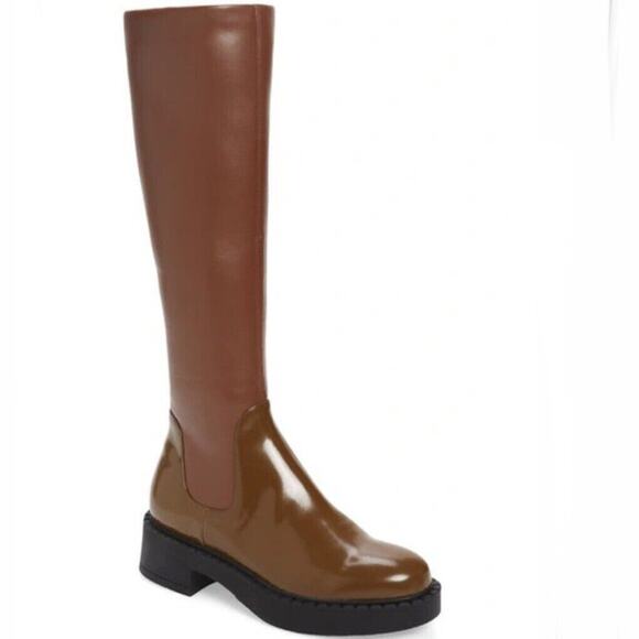 Jeffrey Campbell Shoes - Jeffrey Campbell NWOB Women's Lennard Two Tone Knee High Boots Brown Size 8